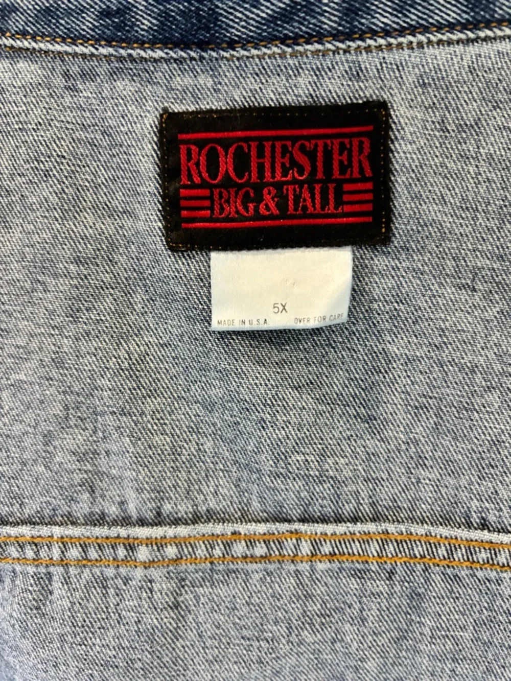 Men’s Rochester Big & Tall Denim Jacket - Size - 5X (Like New) - Picture 5 of 5